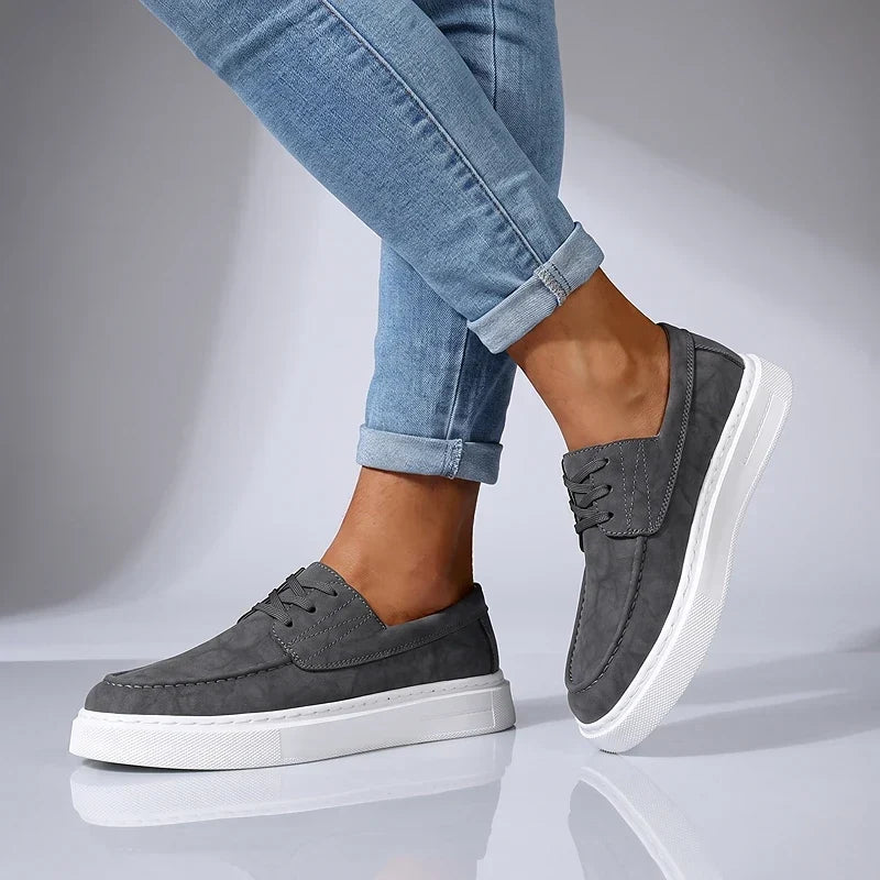 ZP03 - Zapatillas de Piel Caqui Premium