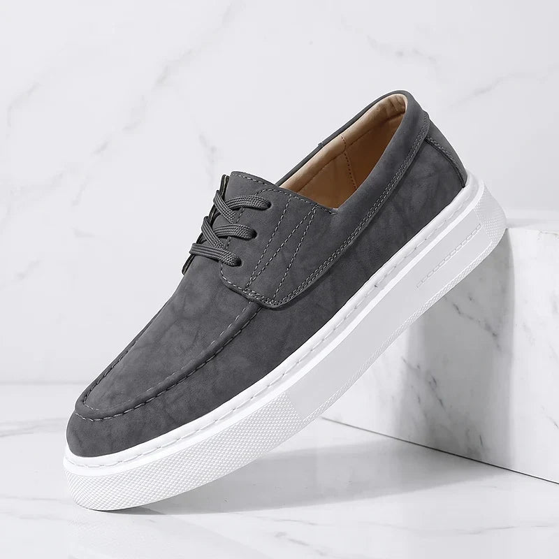 ZP03 - Zapatillas de Piel Caqui Premium