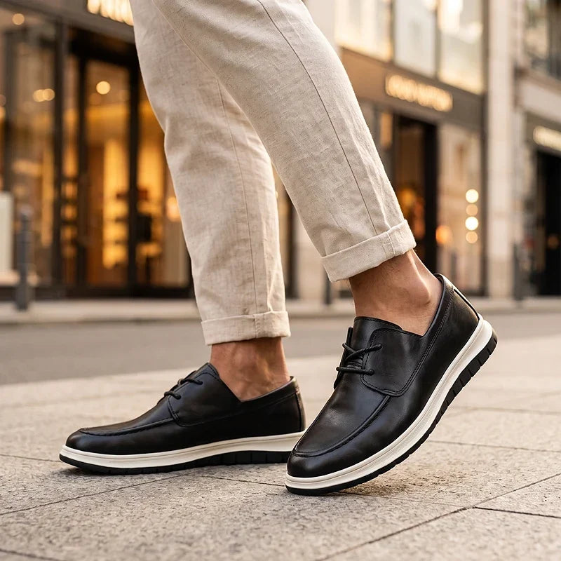 ZP14 - Sneakers de Piel Tono Tierra