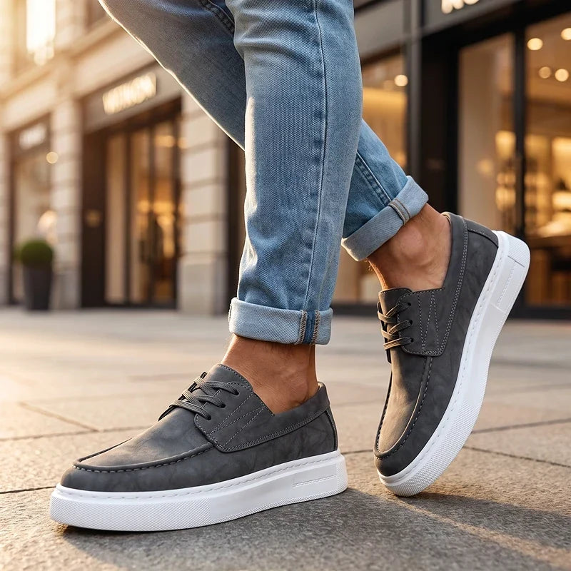 ZP03 - Zapatillas de Piel Caqui Premium