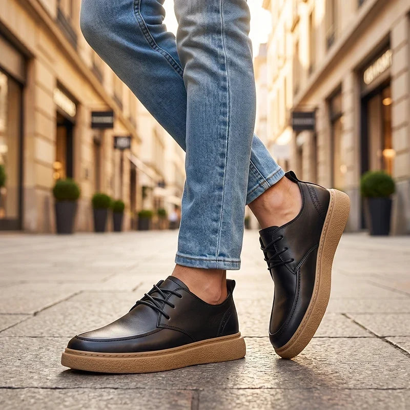 ZP15 -  Zapatillas de Cuero Bicolor