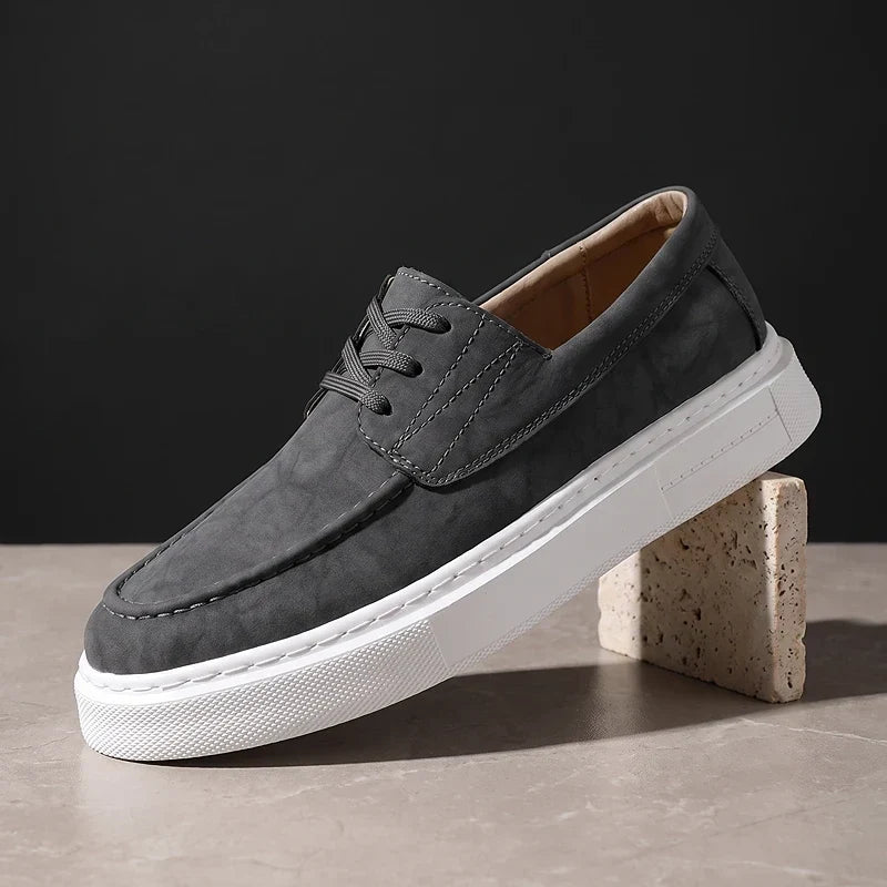 ZP03 - Zapatillas de Piel Caqui Premium