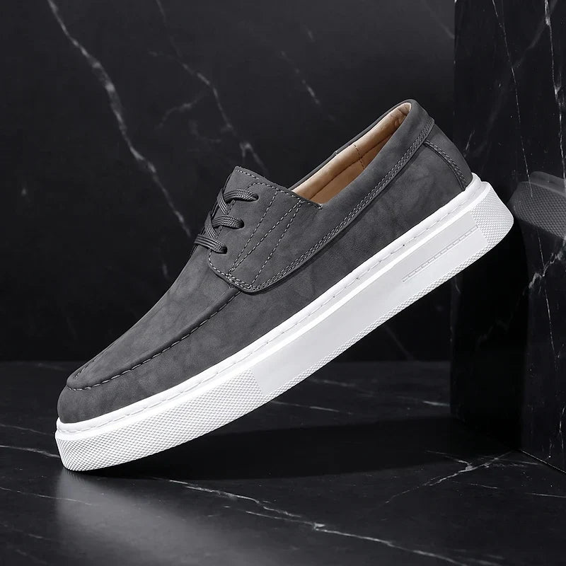 ZP03 - Zapatillas de Piel Caqui Premium