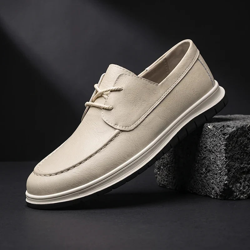ZP14 - Sneakers de Piel Tono Tierra