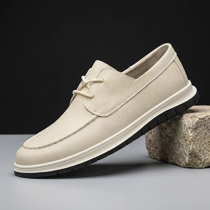 ZP14 - Sneakers de Piel Tono Tierra