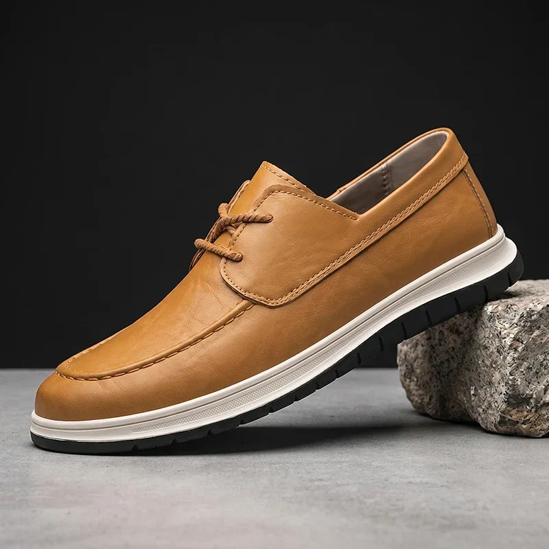 ZP14 - Sneakers de Piel Tono Tierra