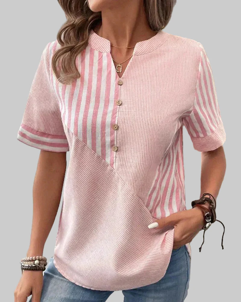 Elina - Blusa de rayas suave
