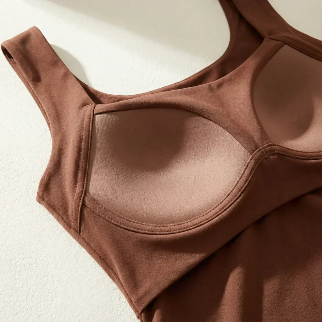 Olatz - Camiseta sin Mangas con Sujetador Integrado «Built In Comfort»
