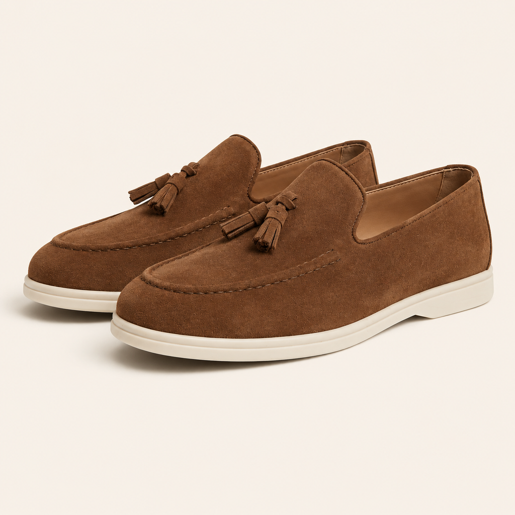Mateo - Mocasines Borlas Hombre Ante