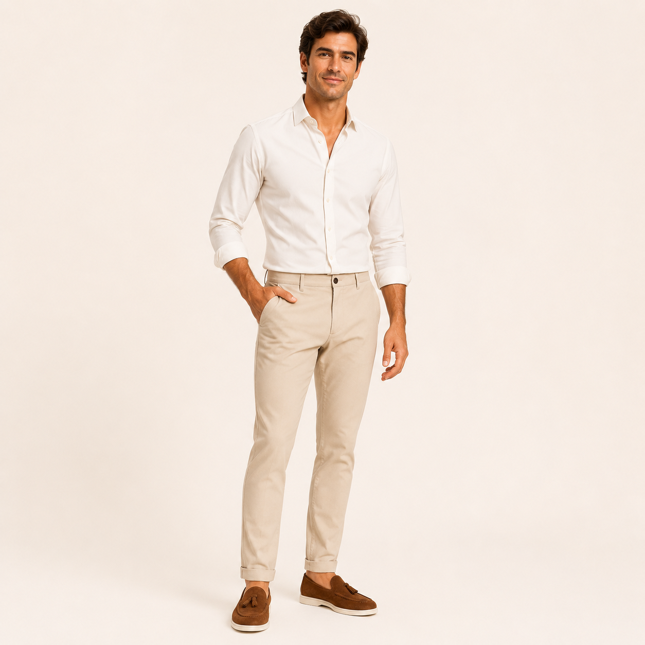Mateo - Mocasines Borlas Hombre Ante
