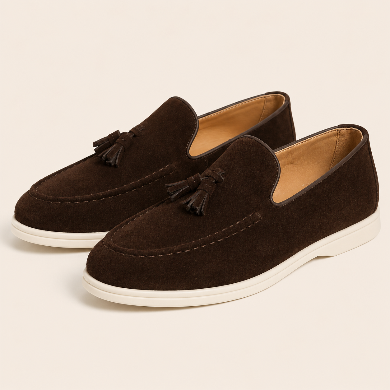 Mateo - Mocasines Borlas Hombre Ante