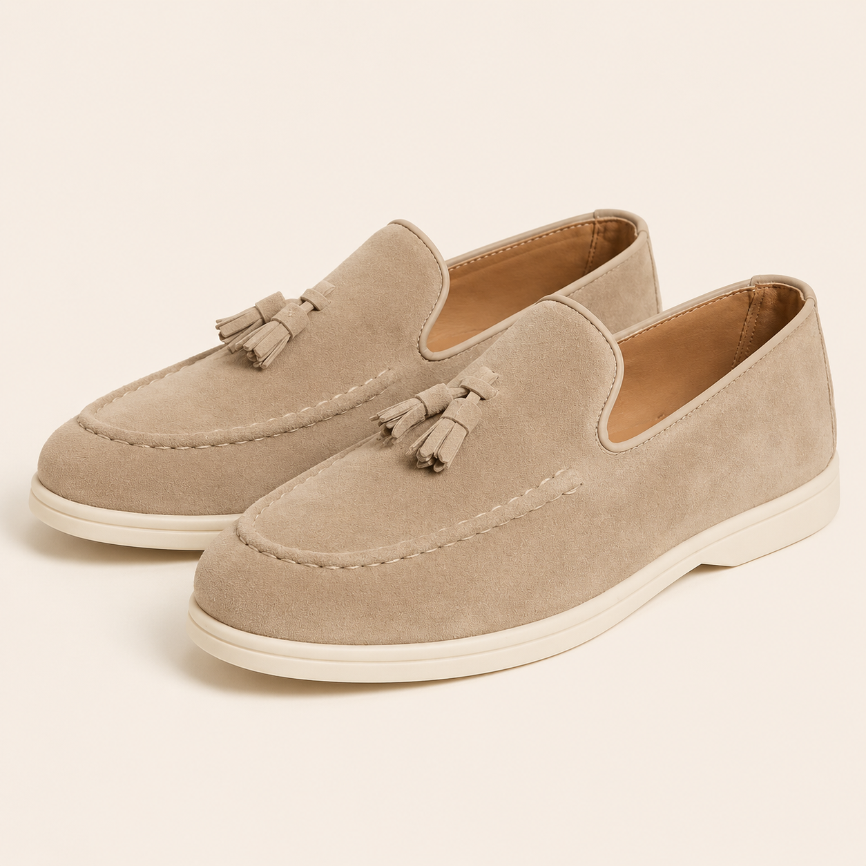 Mateo - Mocasines Borlas Hombre Ante