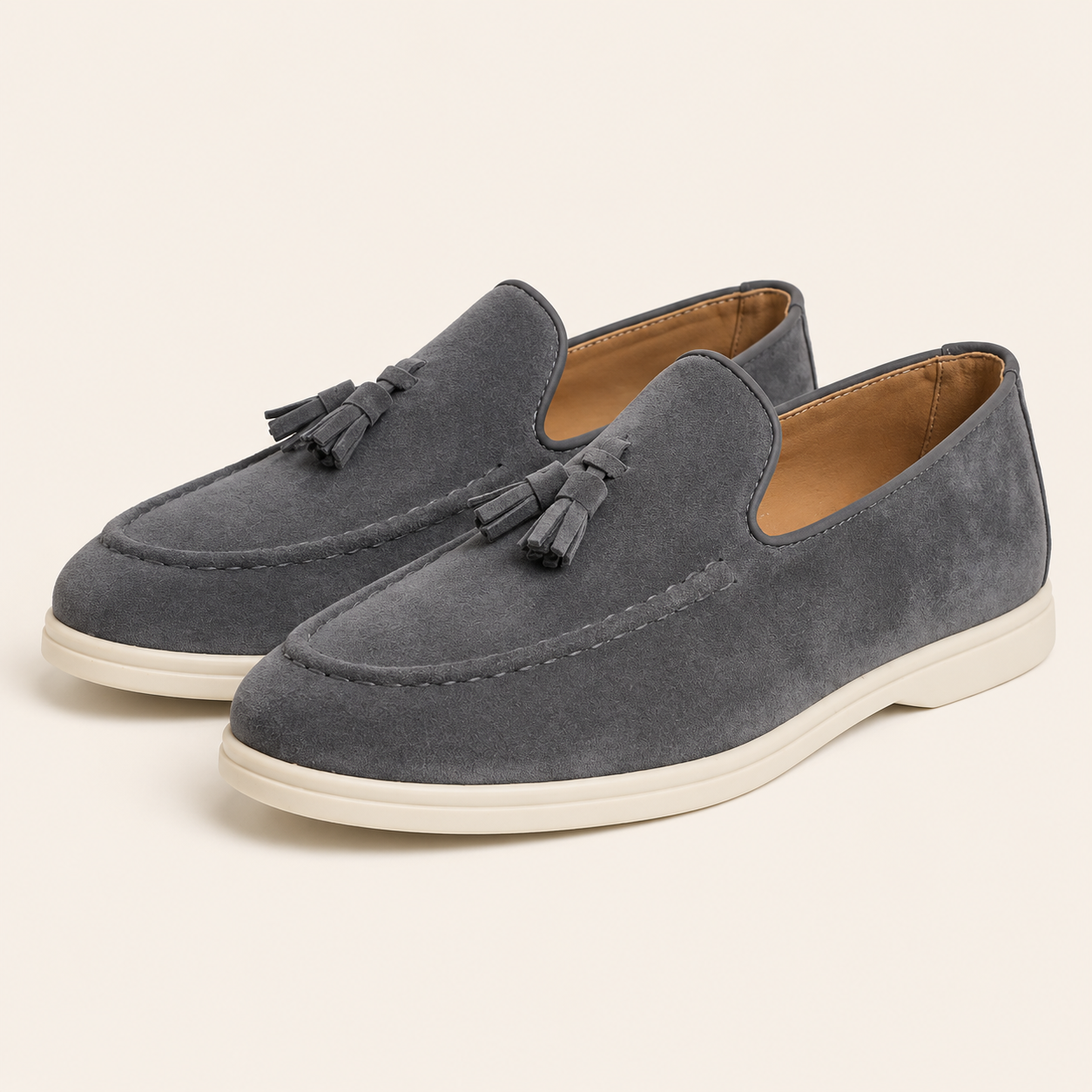 Mateo - Mocasines Borlas Hombre Ante
