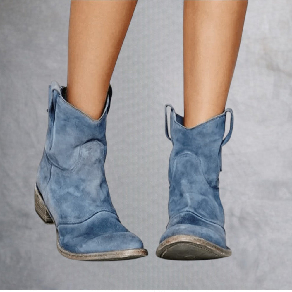 Charlotte - Botas ortopédicas de piel ante