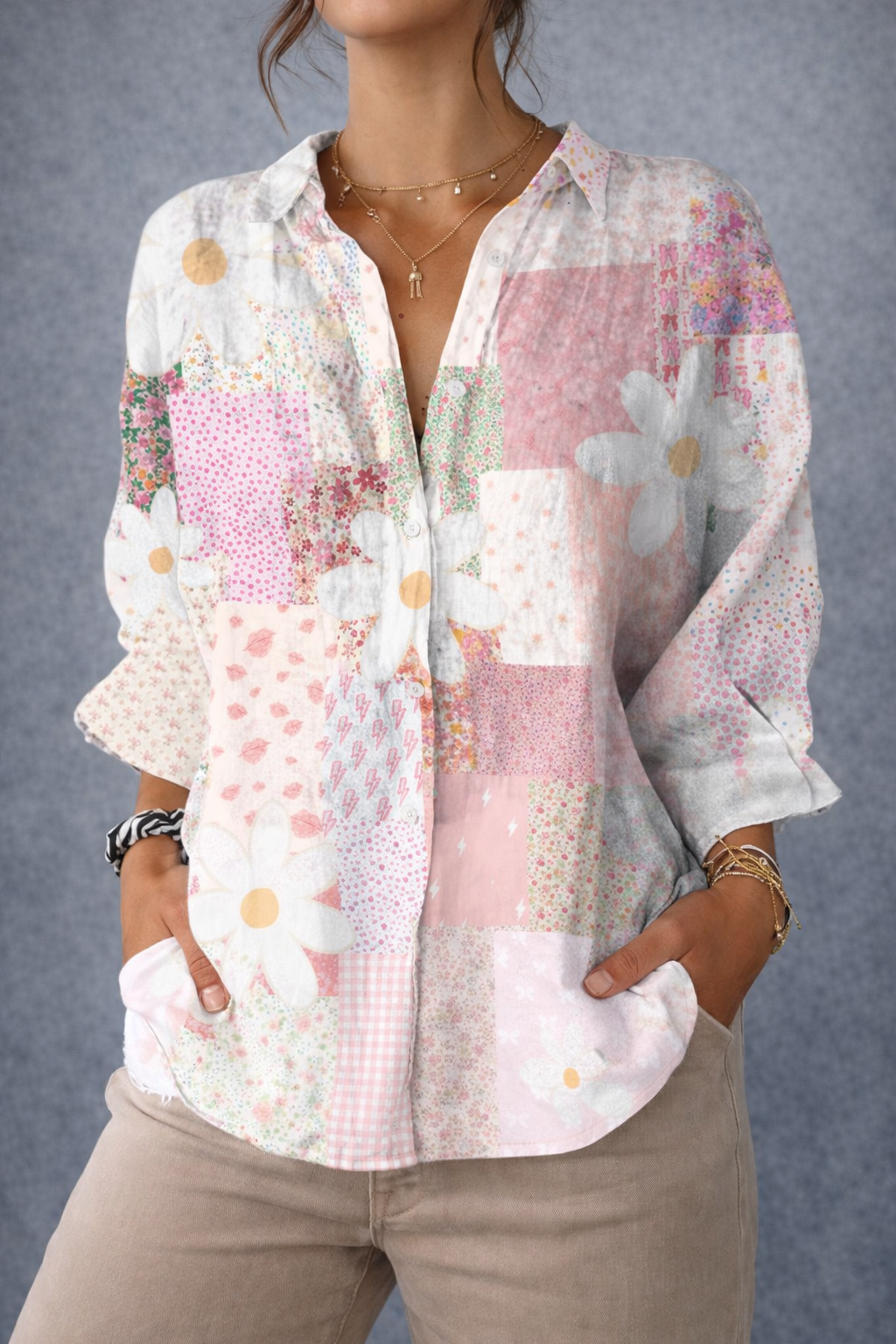 Fanny | Blusa de Margarita Patchwork