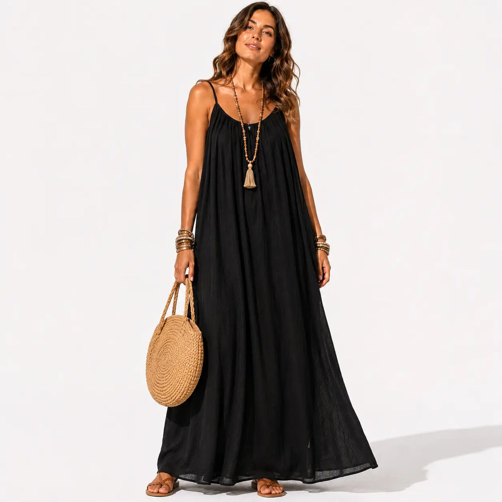 Milagros -  Vestido Largo de Espalda Descubierta