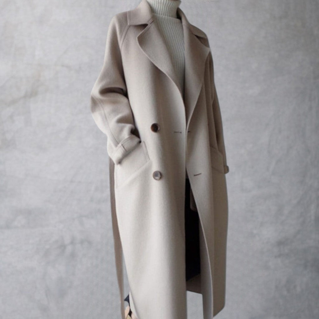 Clara | Abrigo Largo de Mezcla de Lana