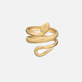 Anillo con diseño de serpiente (ajustable)