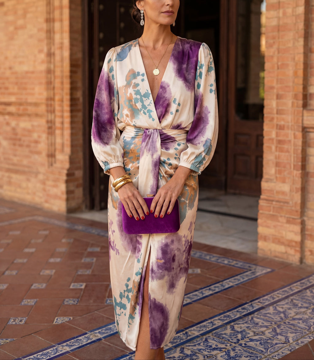 Cloe - Elegante vestido con escote en V