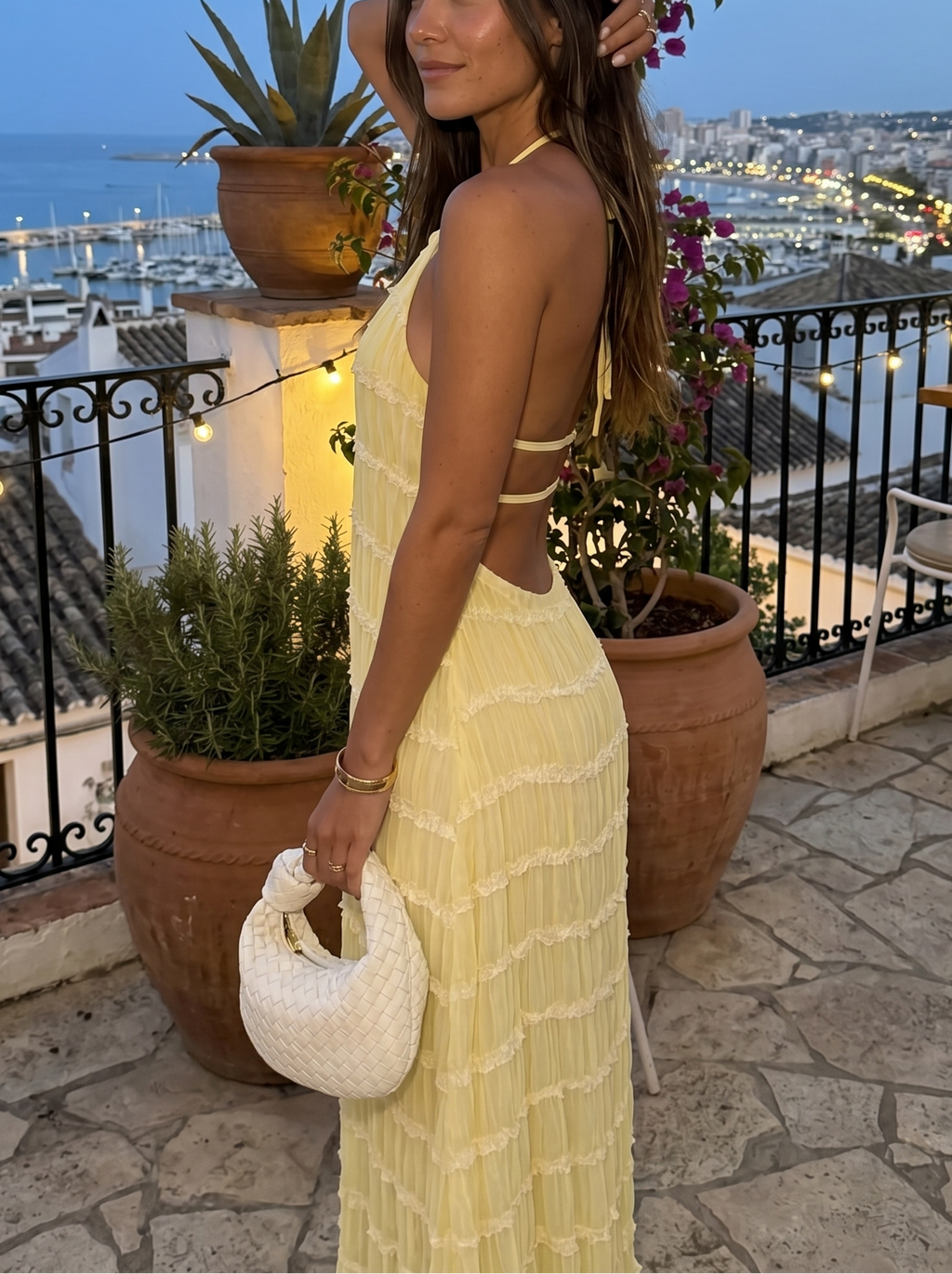 Maite - Vestido Maxi Elegante de Verano con Cuello Halter