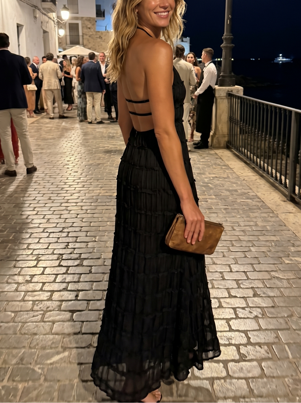 Maite - Vestido Maxi Elegante de Verano con Cuello Halter