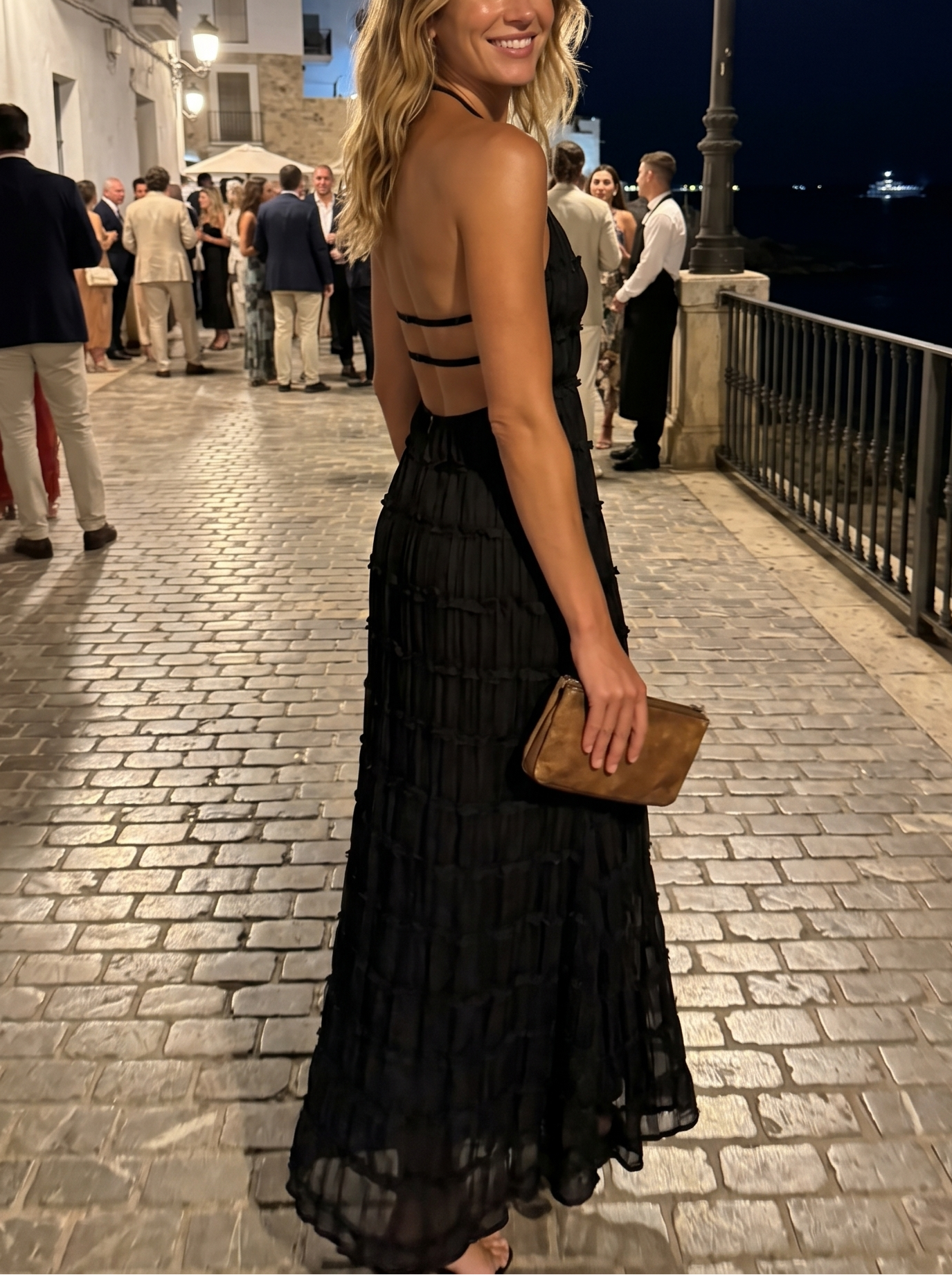 Maite - Vestido Maxi Elegante de Verano con Cuello Halter