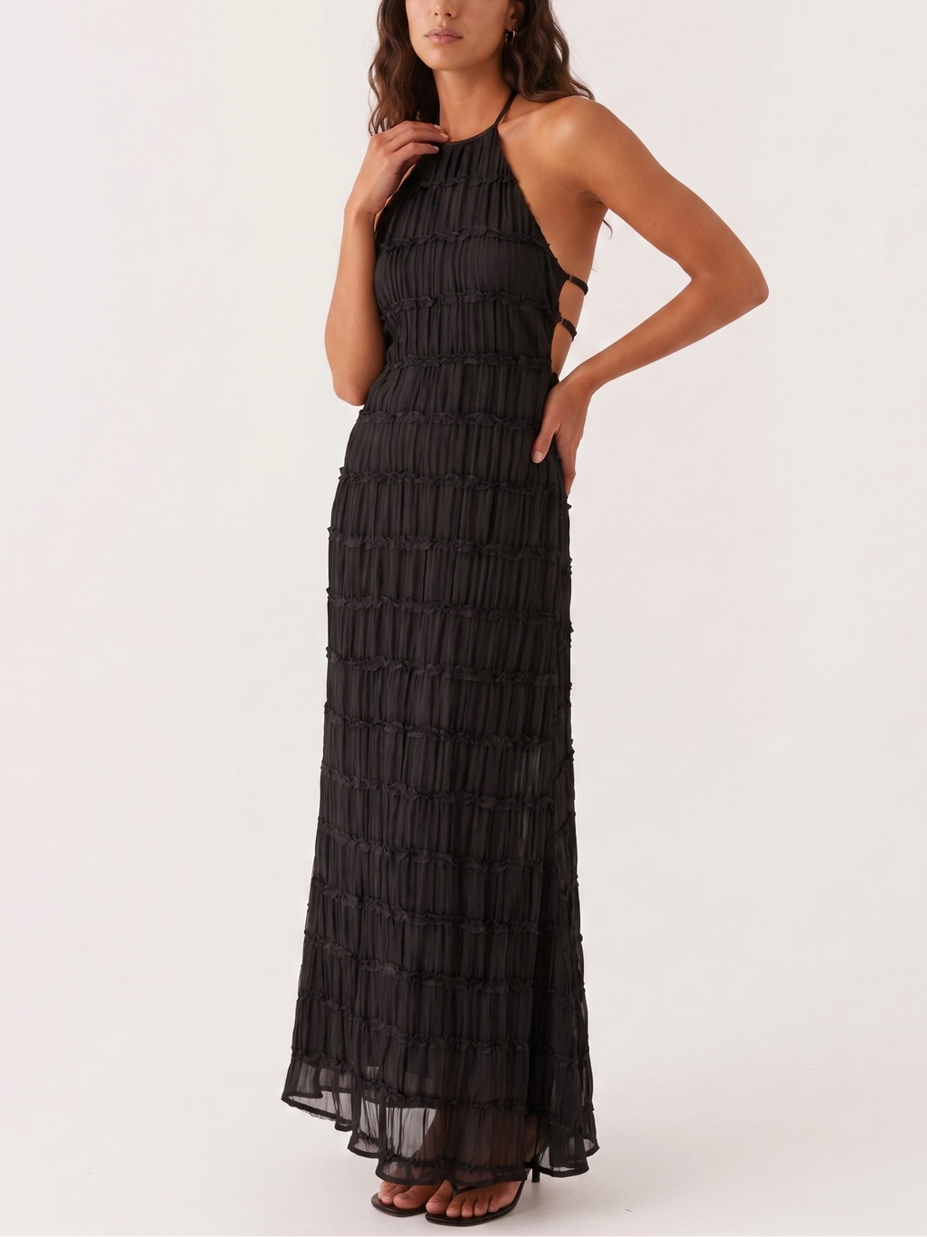 Maite - Vestido Maxi Elegante de Verano con Cuello Halter
