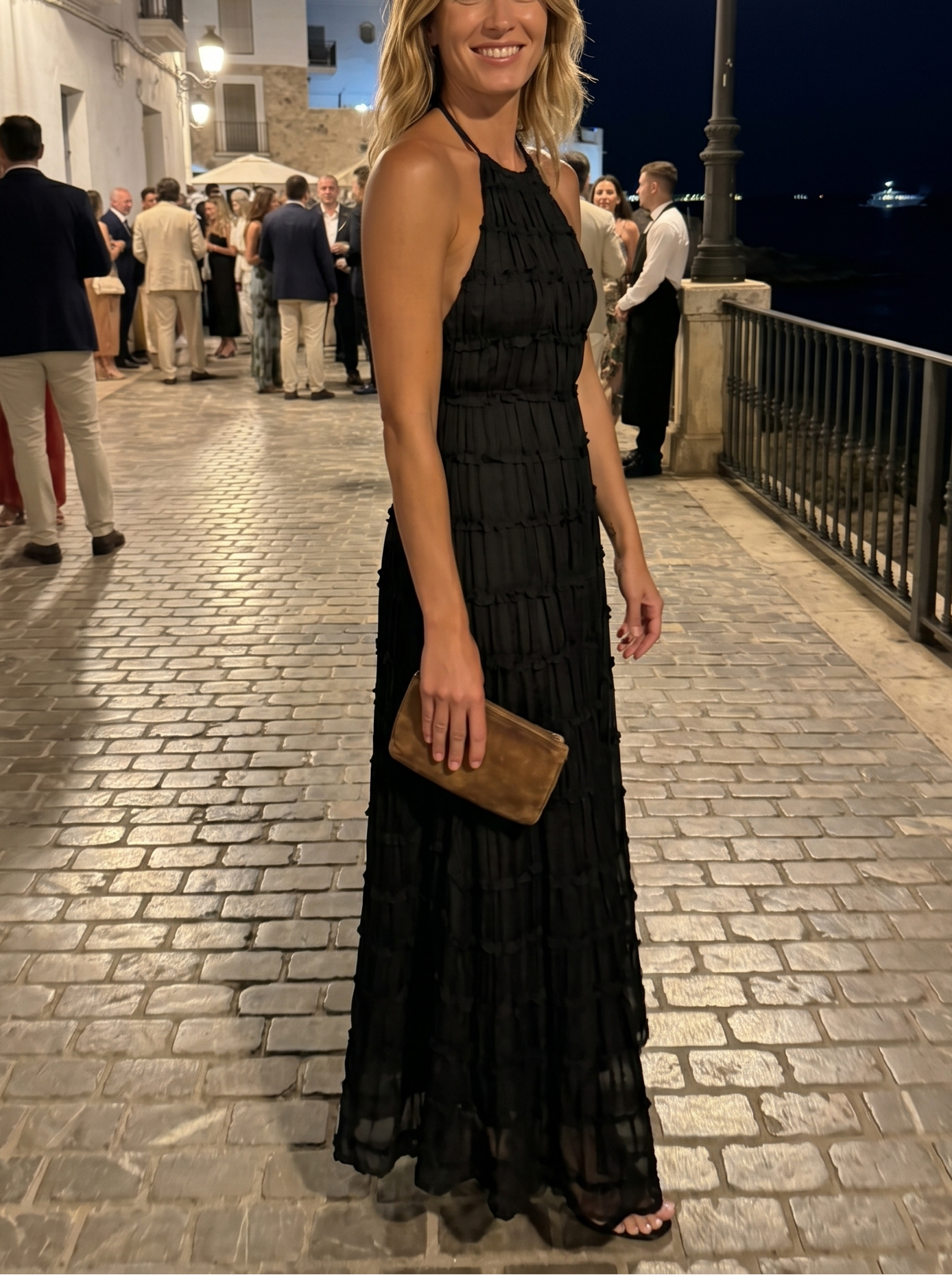 Maite - Vestido Maxi Elegante de Verano con Cuello Halter