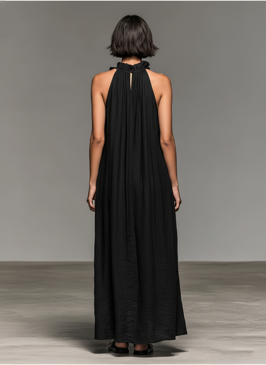 Ainara - Vestido Largo con Bolsillos
