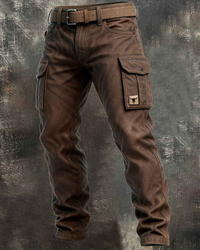 Ruben - Pantalones Utilitarios para Hombre con Múltiples Bolsillos y Costuras Reforzadas