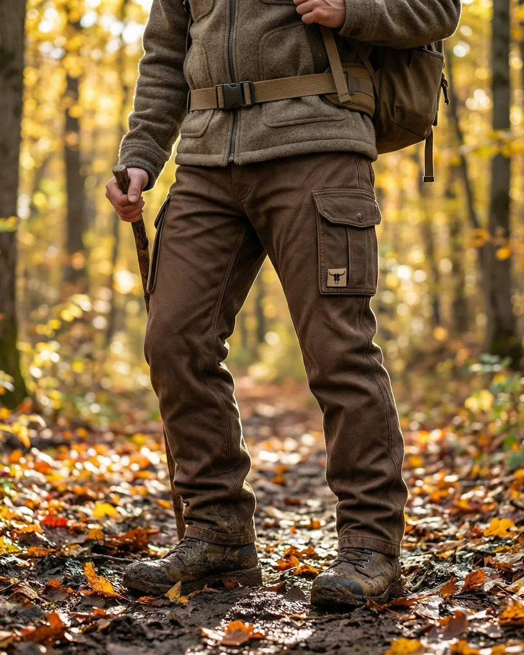 Ruben - Pantalones Utilitarios para Hombre con Múltiples Bolsillos y Costuras Reforzadas