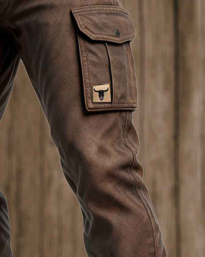 Ruben - Pantalones Utilitarios para Hombre con Múltiples Bolsillos y Costuras Reforzadas