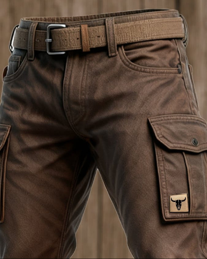 Ruben - Pantalones Utilitarios para Hombre con Múltiples Bolsillos y Costuras Reforzadas