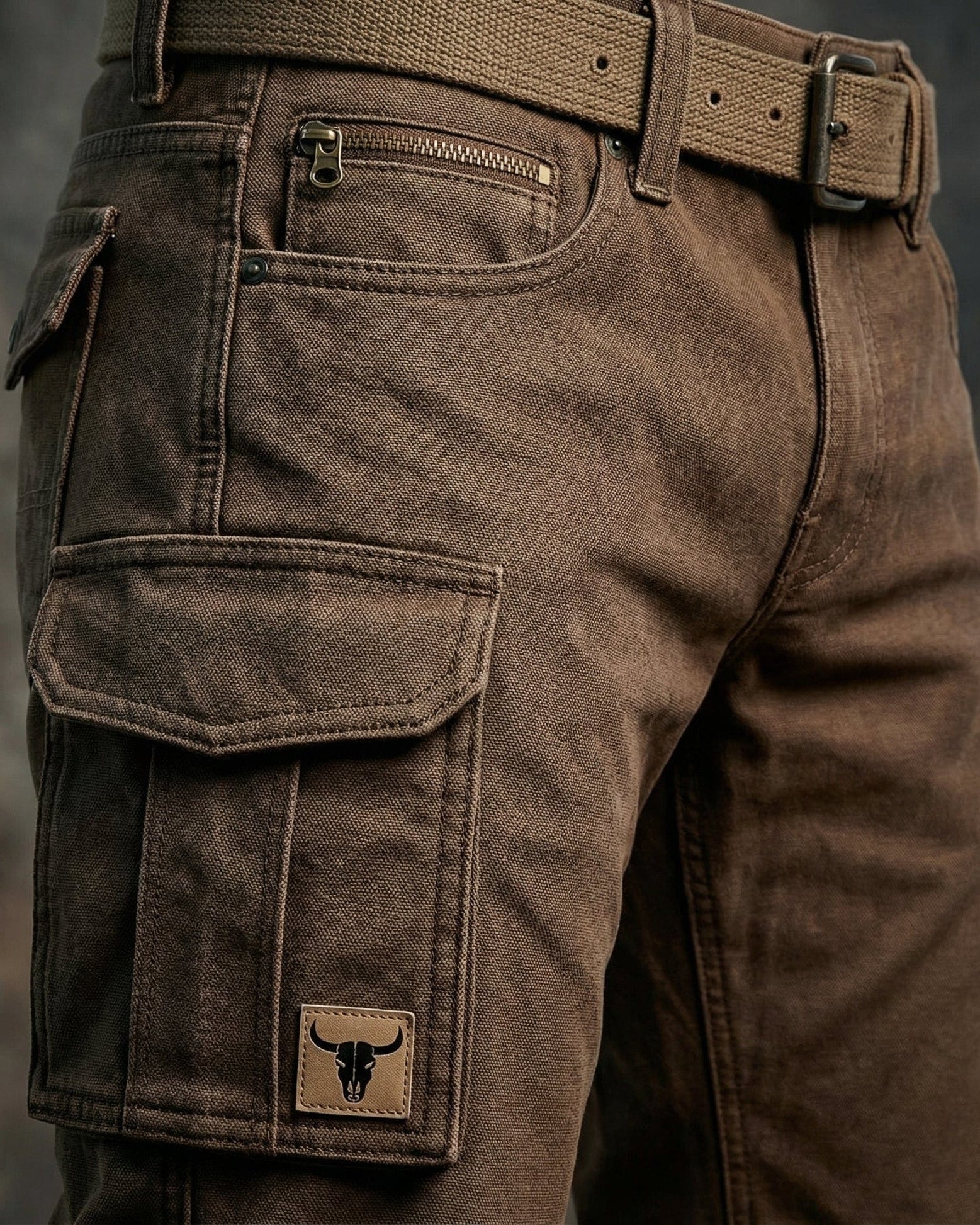 Ruben - Pantalones Utilitarios para Hombre con Múltiples Bolsillos y Costuras Reforzadas