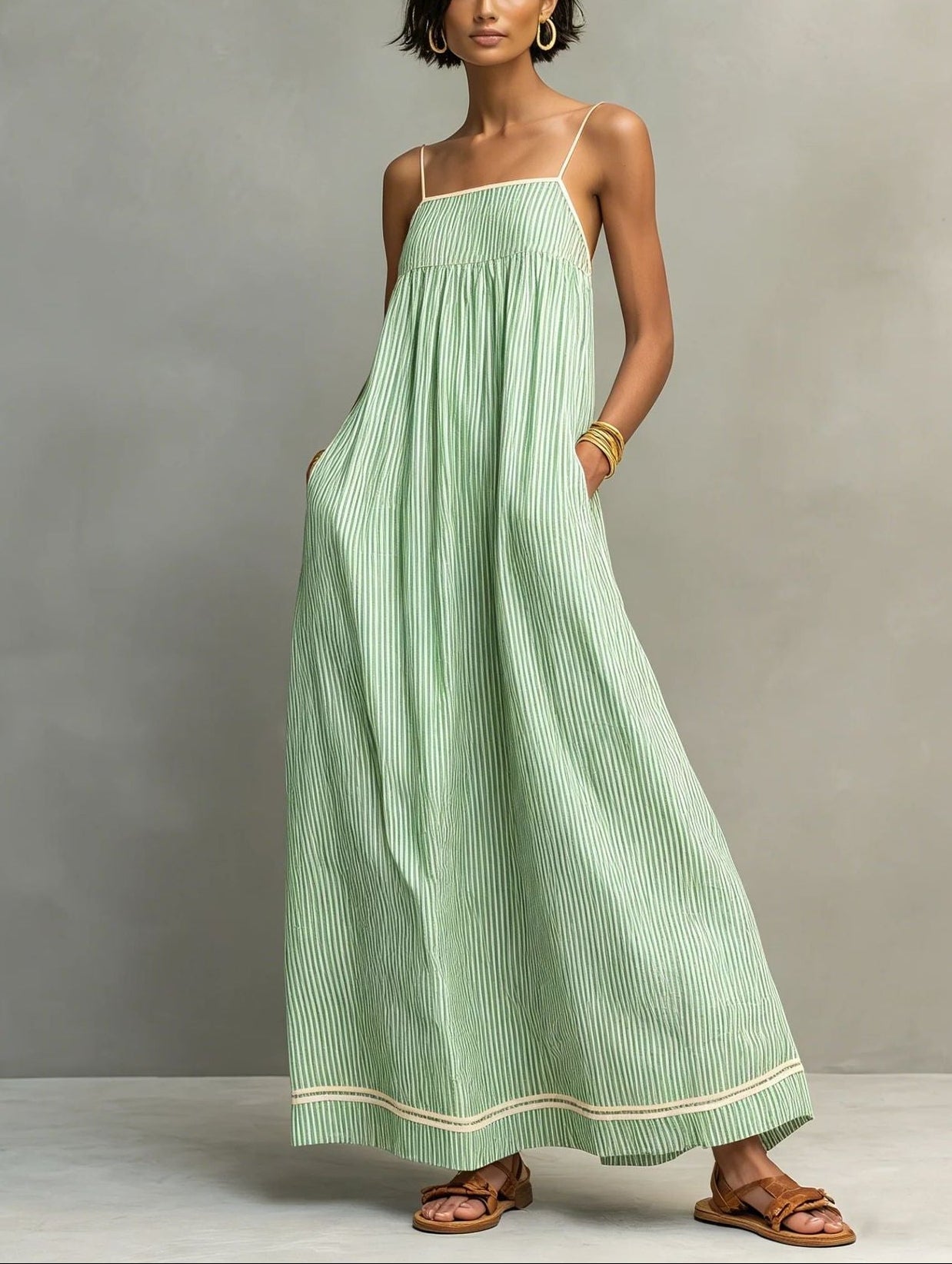 Aroha - Elegante Vestido Largo sin Mangas