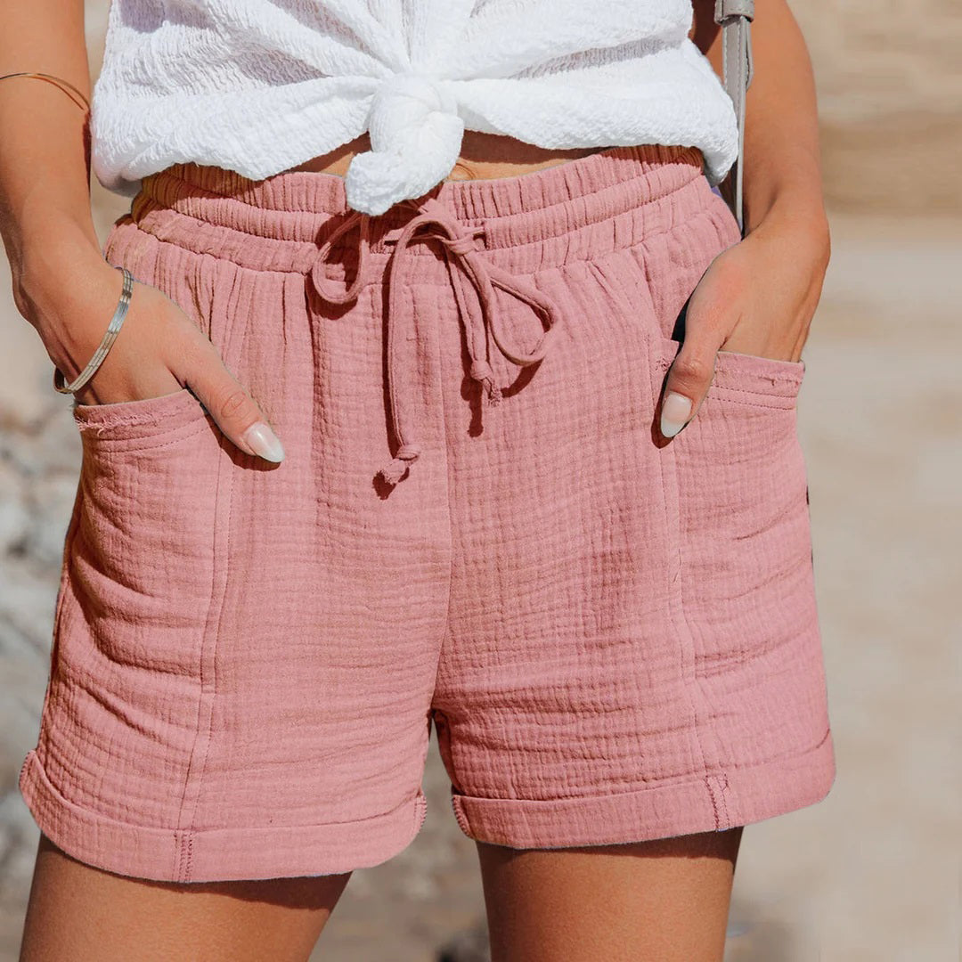 Mar - Pantalones Cortos Cómodos con Bolsillos