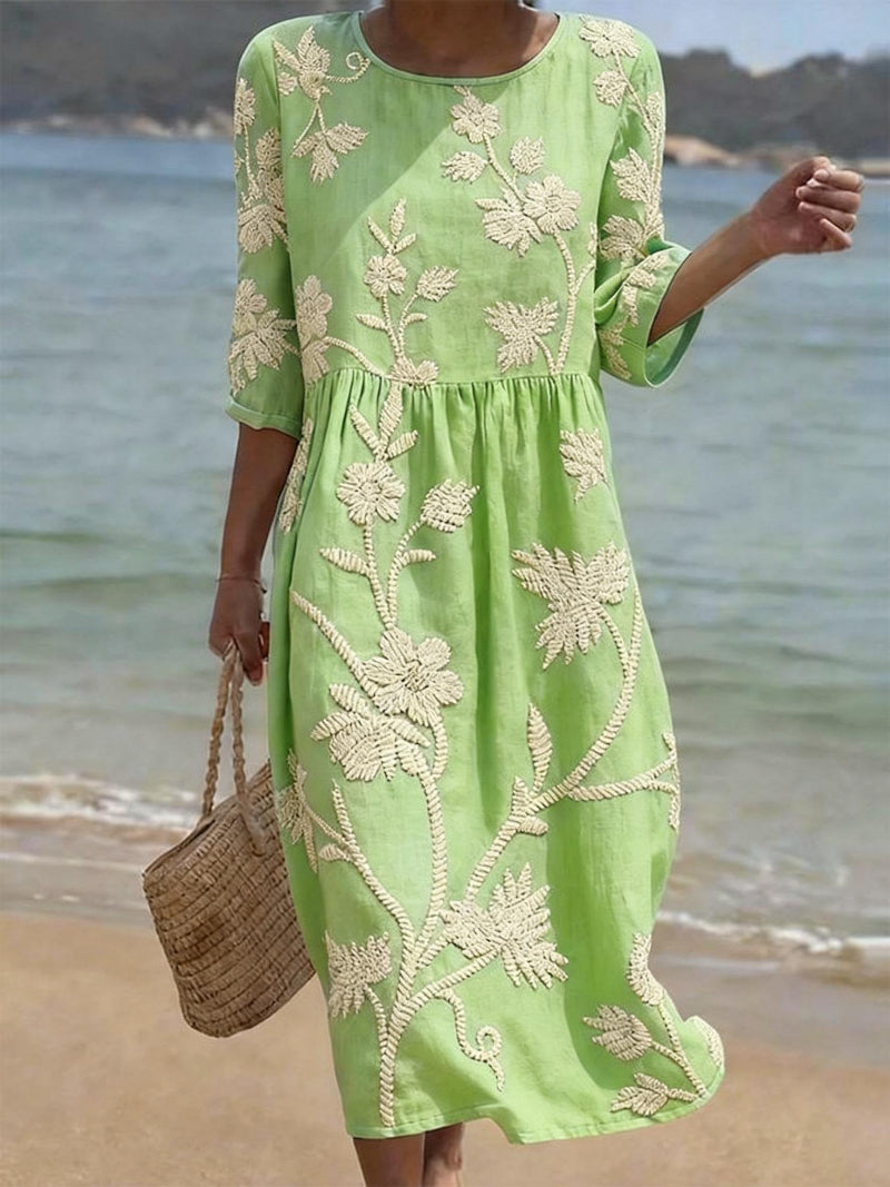 VF21 - Vestido Casual para Mujer con Estampado Floral
