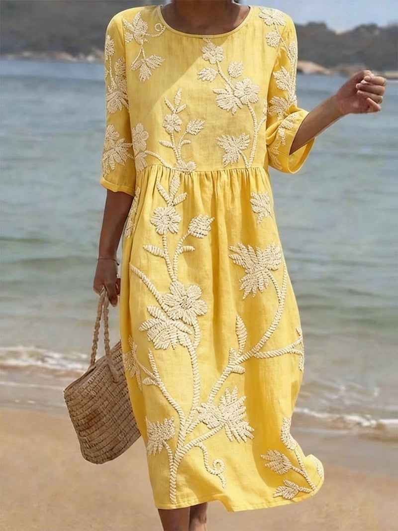 VF23 - Vestido Casual para Mujer con Estampado Floral