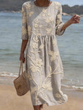 V16 - Vestido Casual para Mujer con Estampado Floral
