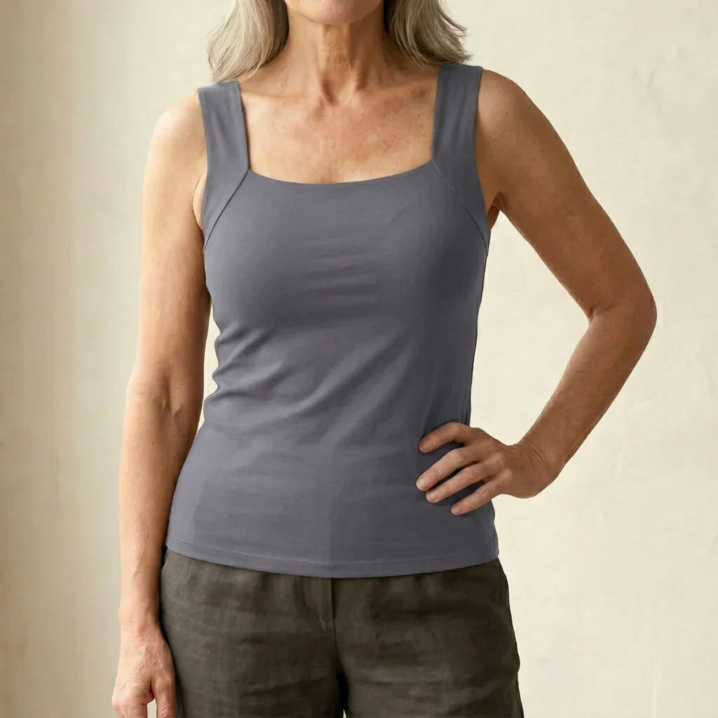 Olatz - Camiseta sin Mangas con Sujetador Integrado «Built In Comfort»