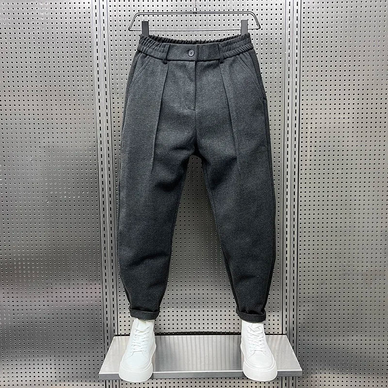Tomas - Pantalones elegantes con efecto melange