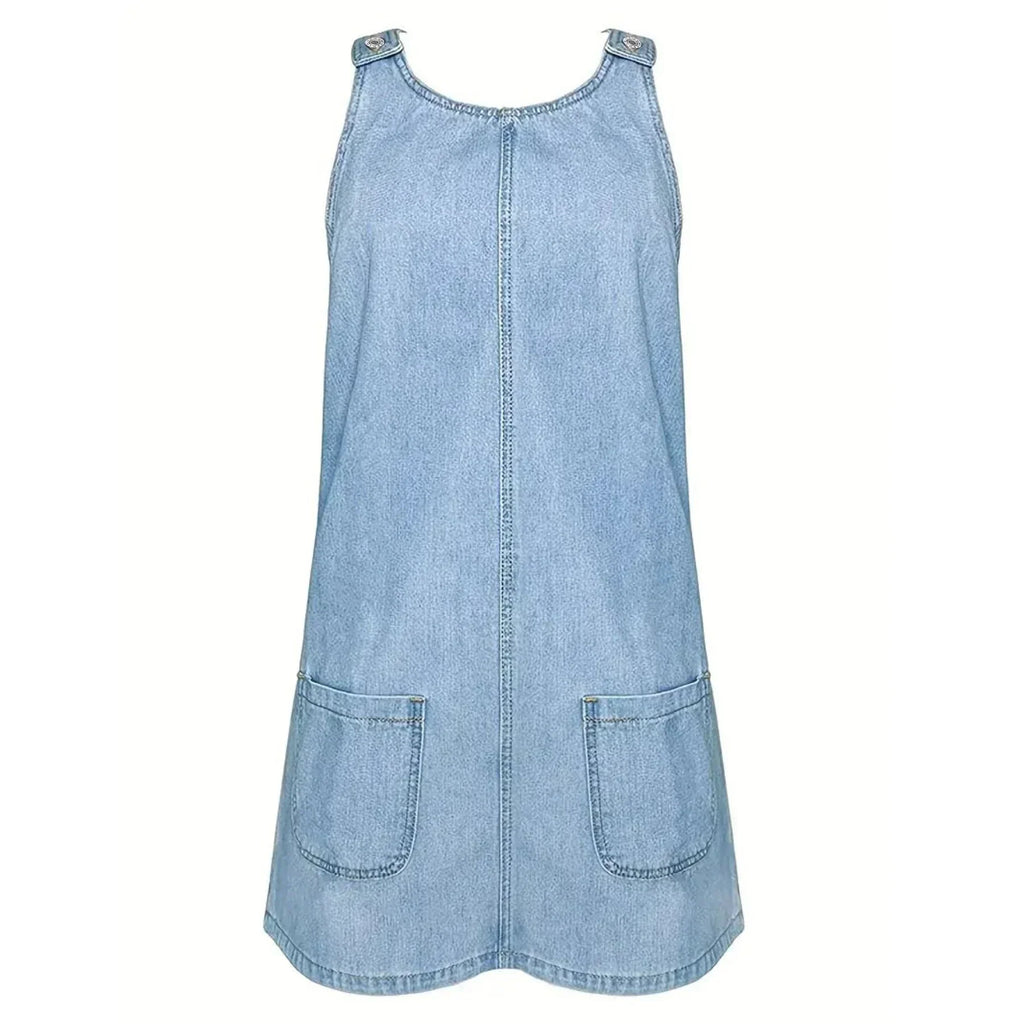 PV18 - Vestido Casual con Look Denim
