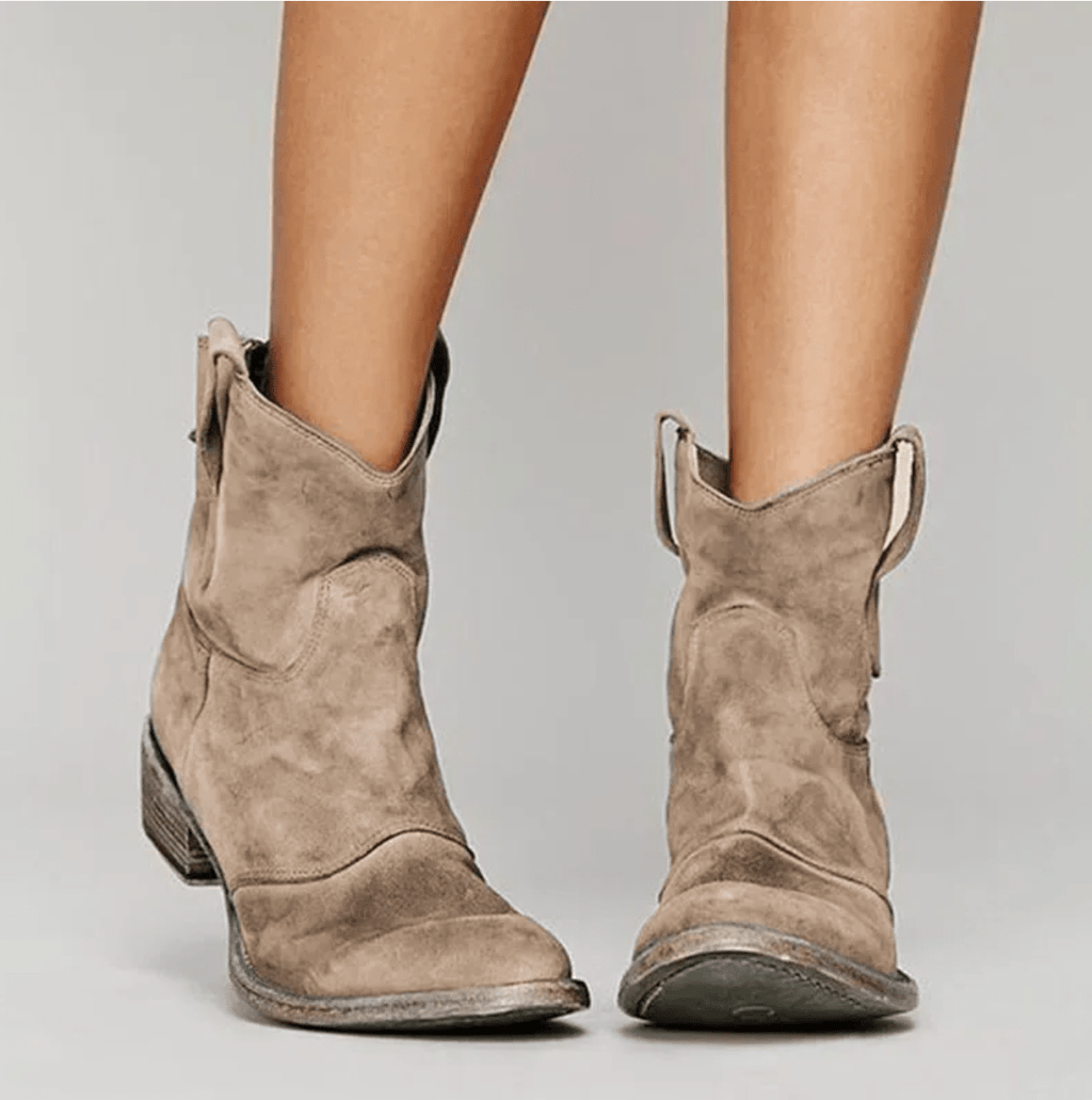 Charlotte - Botas ortopédicas de piel ante