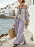 Conjunto de Dos Piezas con Diseño Off-the-Shoulder