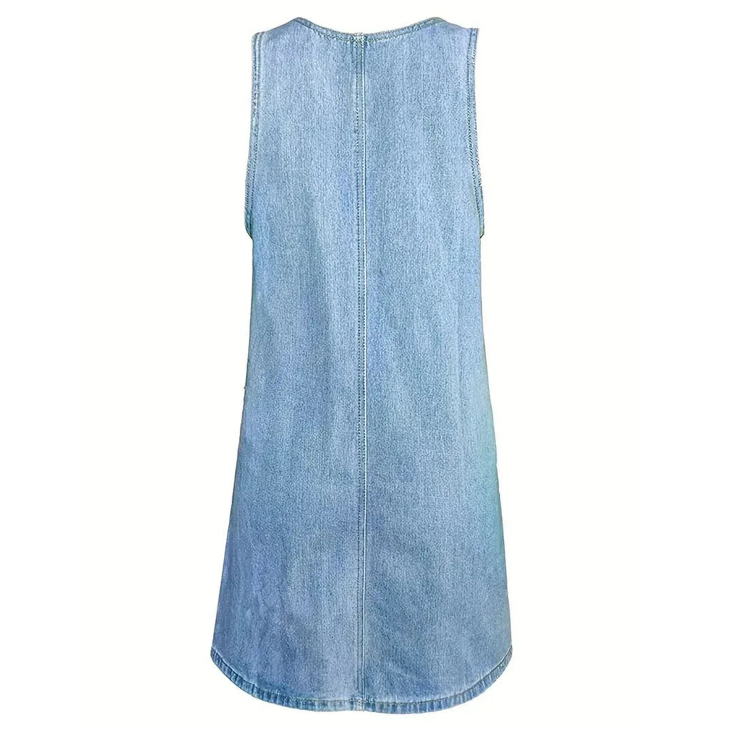 PV18 - Vestido Casual con Look Denim
