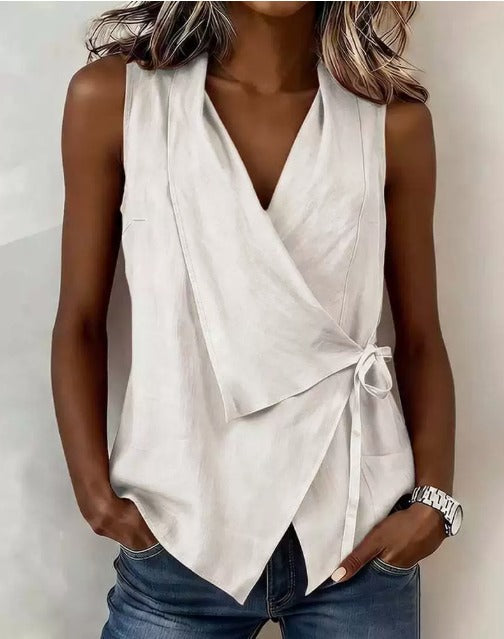 Adelaida - Blusa sin Mangas Elegante