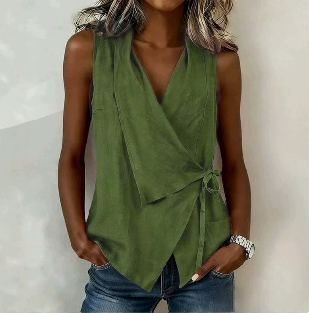 Adelaida - Blusa sin Mangas Elegante