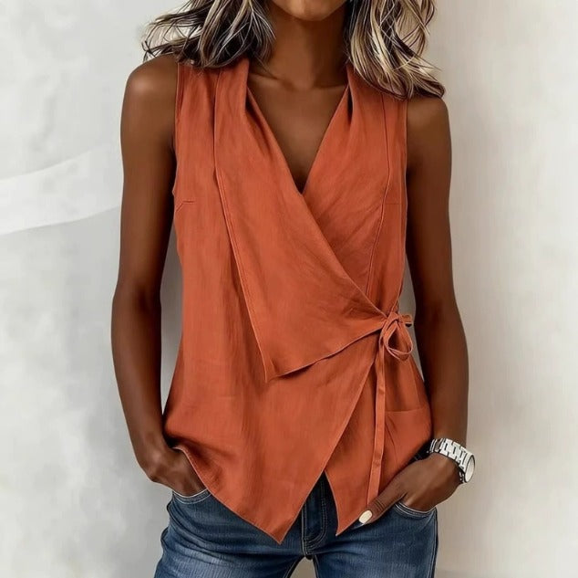 Adelaida - Blusa sin Mangas Elegante