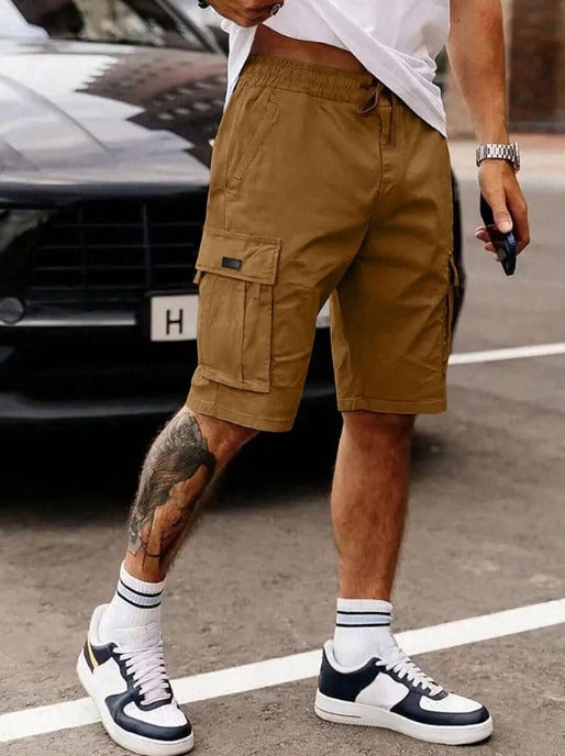 Ismael - Shorts cargo con múltiples bolsillos