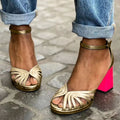 Nekane - Tacones Clásicos con Tira en el Tobillo y Dedos al descubierto